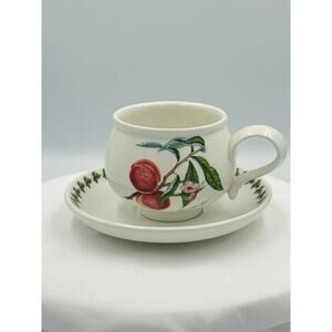 Vintage Portmeirion Pomona Cup & Saucer – Grimwood’s Royal George Peach –England